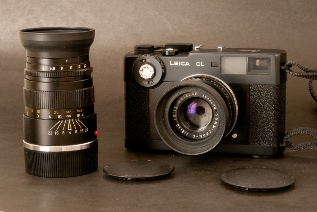 Leica CL with its two lenses