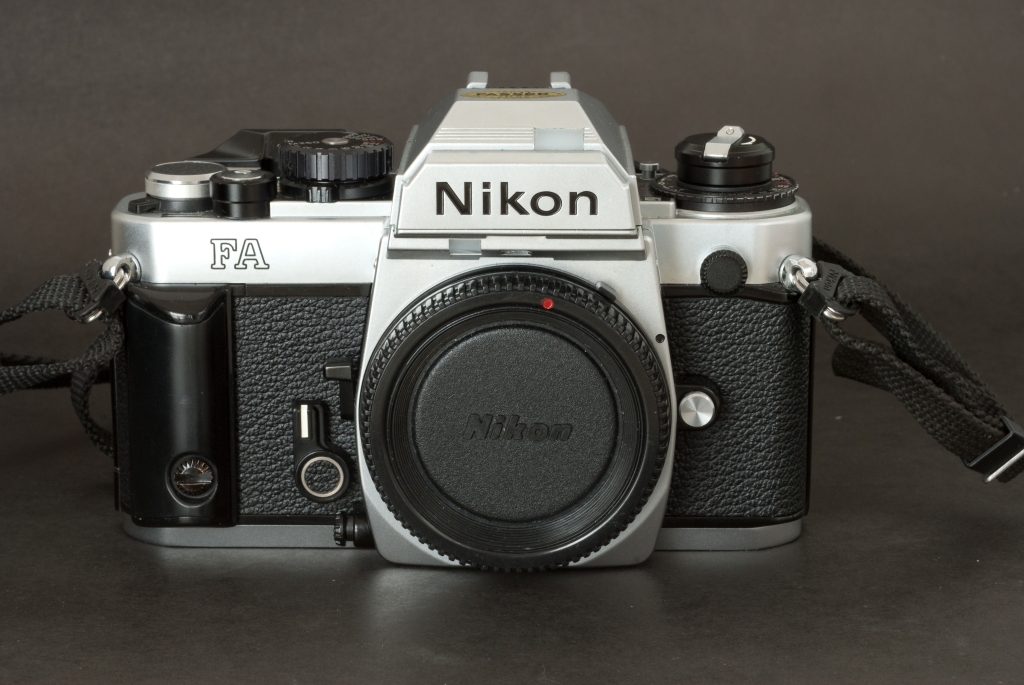 Nikon FA with handgrip